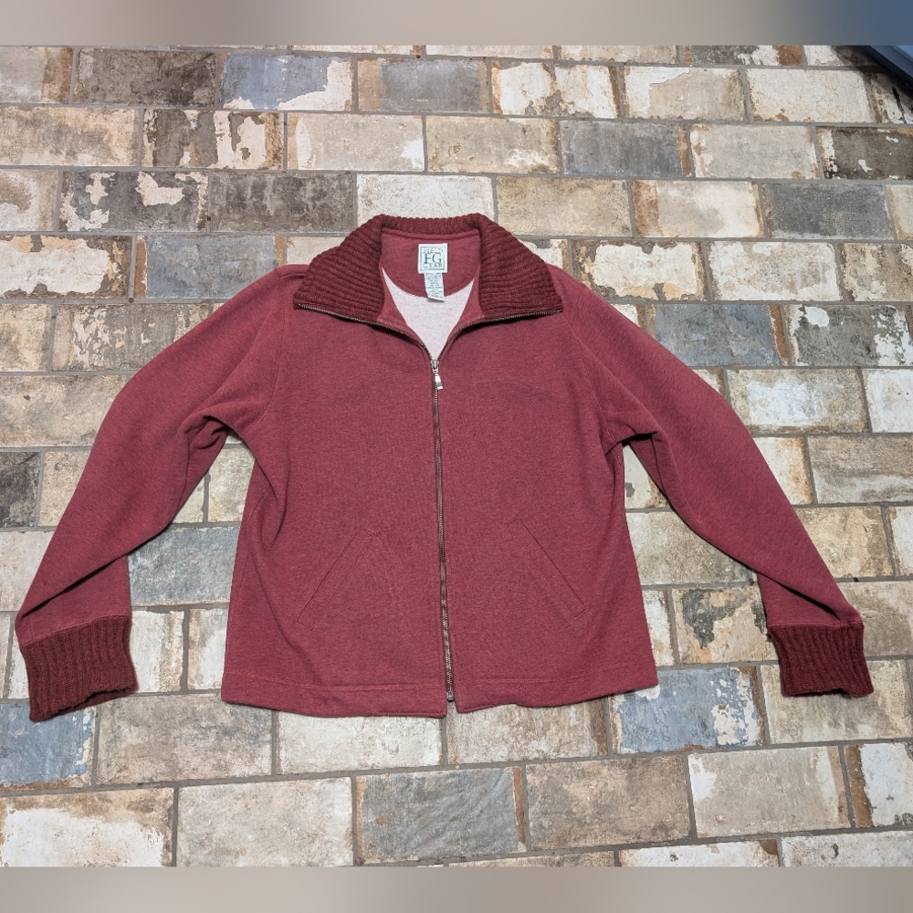 Field Gear Women’s Medium Jacket - Burgundy/Red- Classic Style